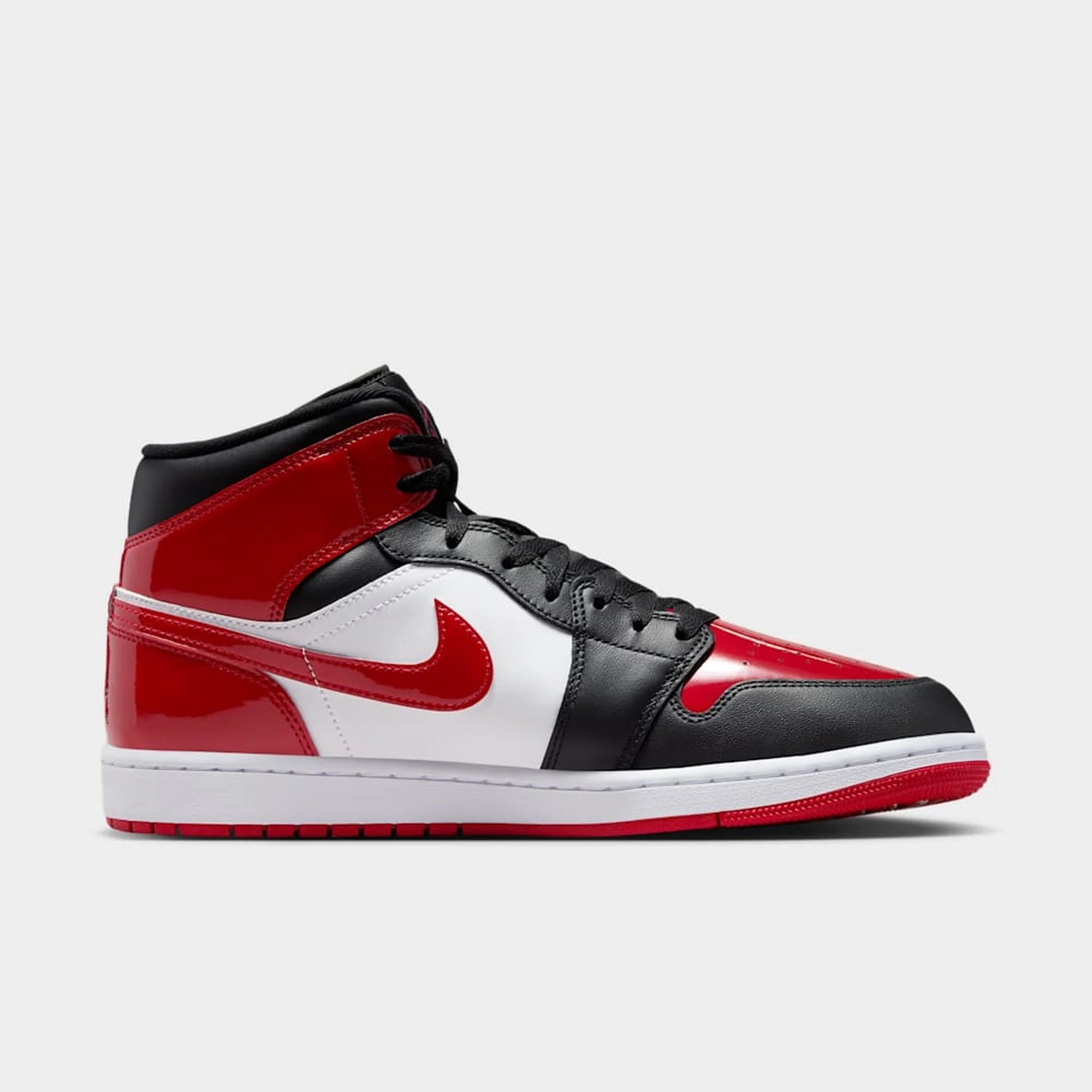 Jordan 1 Mid  Varon SE  Patent Bred Toe