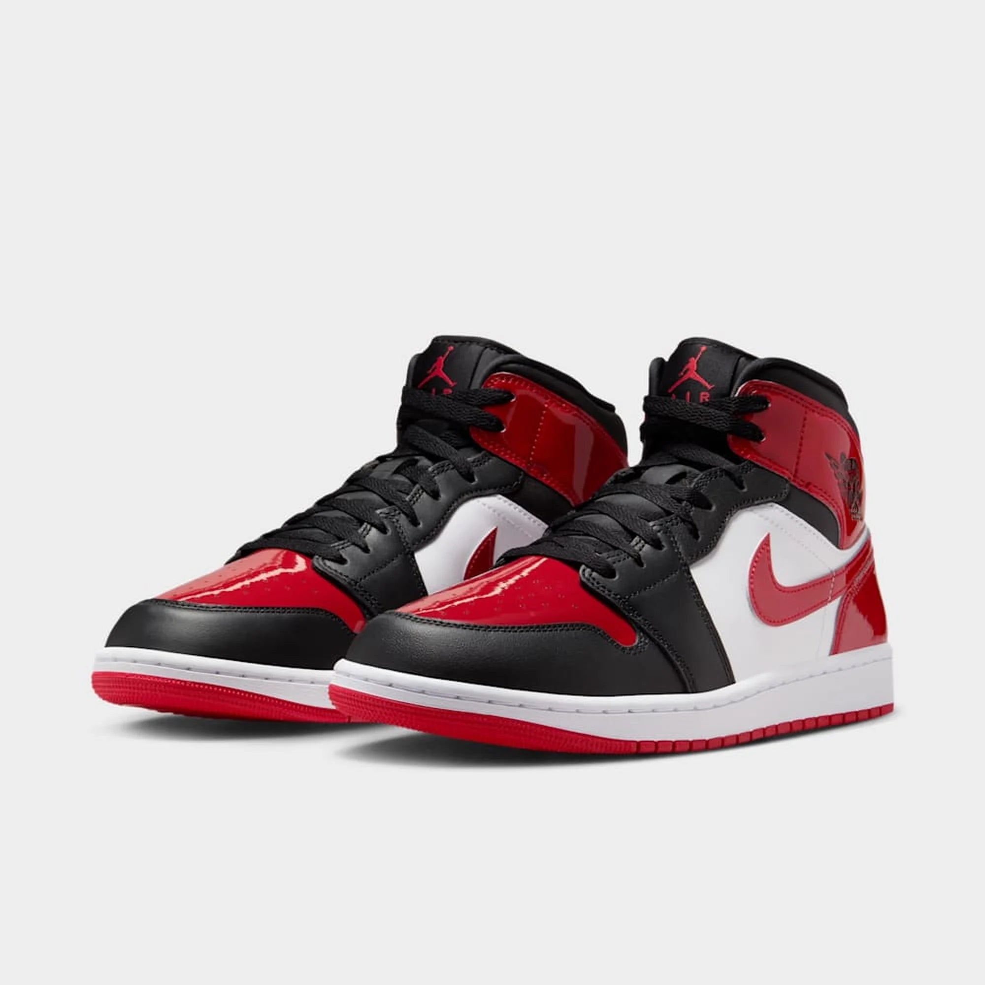 Jordan 1 Mid  Varon SE  Patent Bred Toe