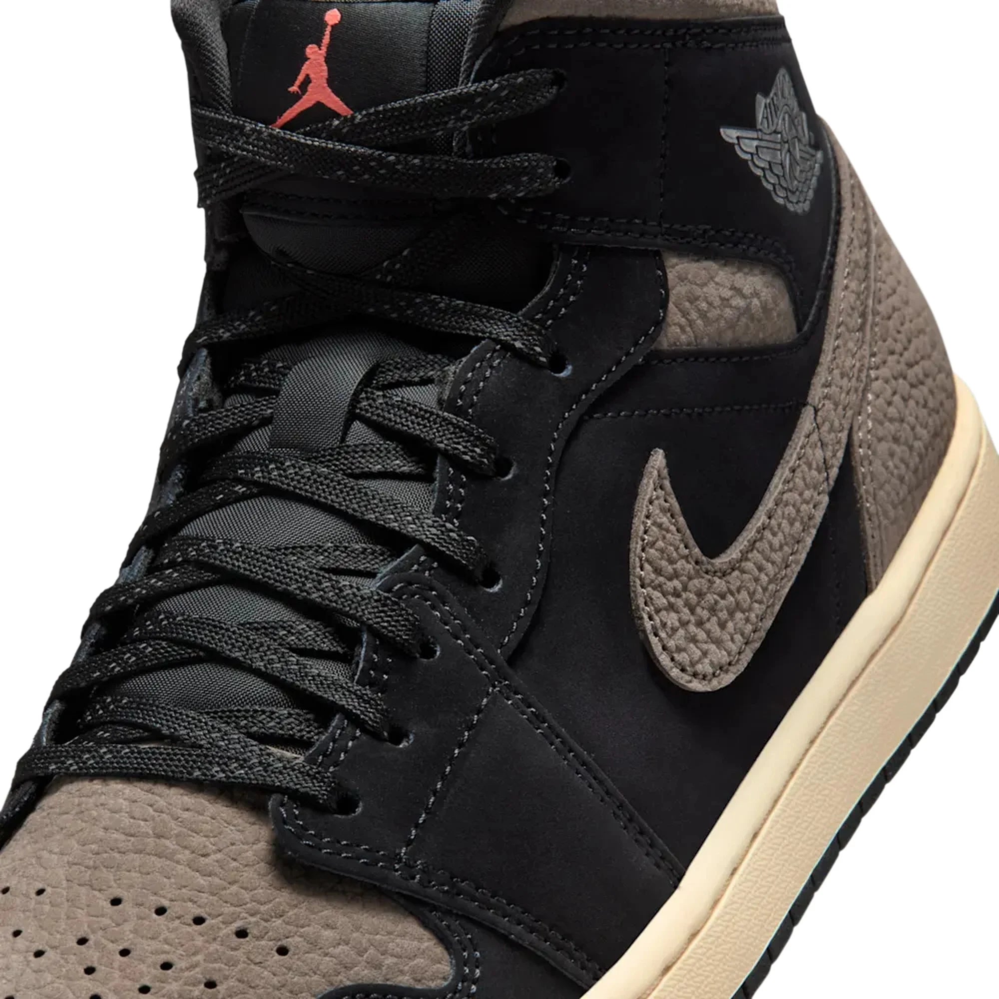 Jordan 1 Mid  Varon SE  Olive Grey